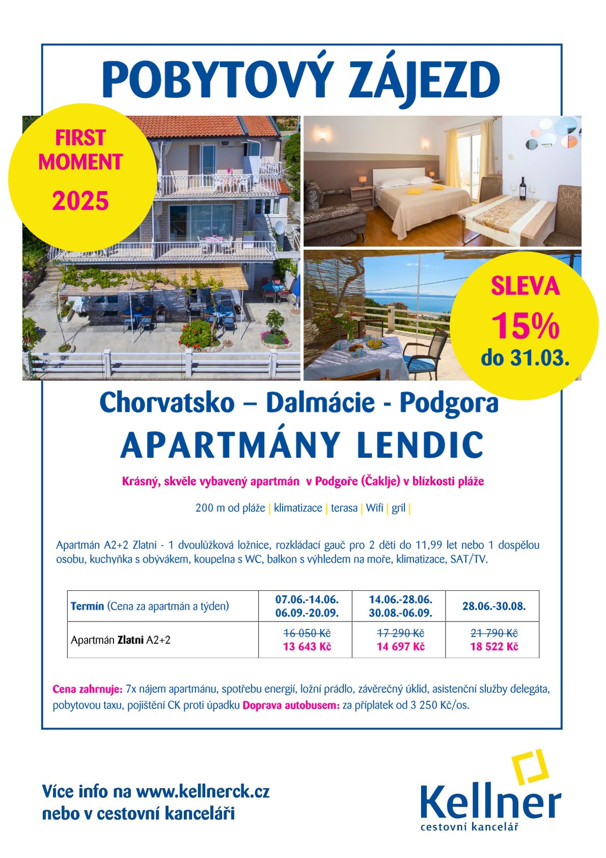 01. Chorvatsko - Podgora - Apartmány Lendić - FM